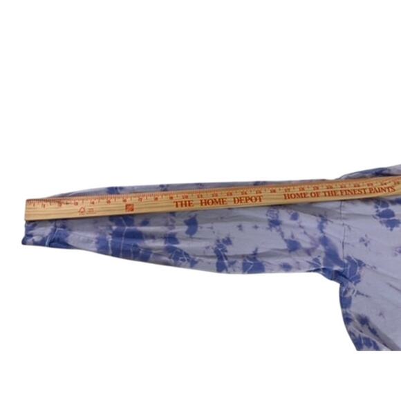 "PINK" Long SLeeve T-Shirt Purple Tie Dye Pink Dog Graphic Beach Summer Tween - Picture 3 of 9